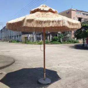 야외 짚 해변 짚파라솔 그늘막 동남아 파라솔 라탄 밀짚