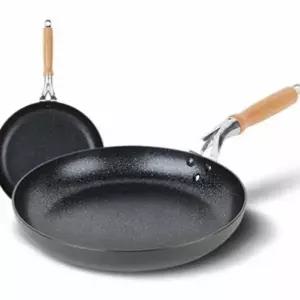 ( )경질프라이팬 38cm 원형후라이팬 무쇠코팅후라이팬 코팅프라이팬대형