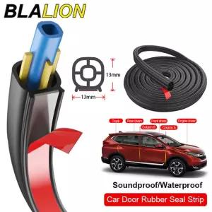 BLALION 5/16/25m 자동차 도어 씰 스트립 스티커 트렁크 엔진 커버 용 더블 레이어 Weatherstrip 고무 방음