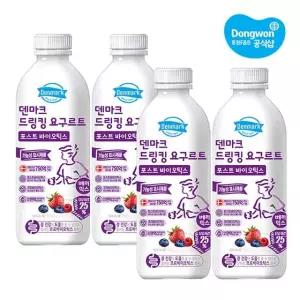 [동원] 덴마크 드링킹 요구르트 포스트바이오틱스 베리믹스 750ml x 4개