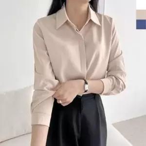 [SBD] 카라 새틴 실크 여성 오피스룩 하늘하늘 봄 블라우스