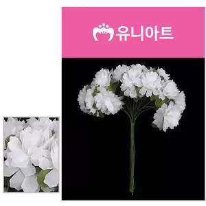 소국화 조화꽃 1500 흰색