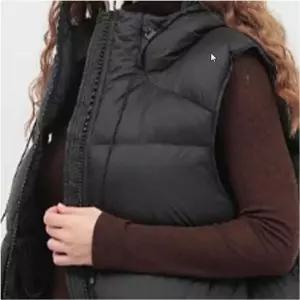 여성 후드 패딩조끼 루즈핏 숏 크롭기장 아우터 레이어드 쪼끼