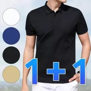 1+1 남성 카라 반팔티 기본핏 여름 무지 피케 티셔츠 0409