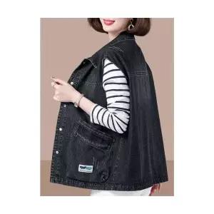 여성 데님 캐주얼 루즈핏 나시 봄가을 필수템 조끼 슬림핏 빅사이즈 아우터 인기3