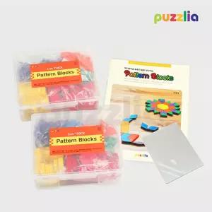 나무패턴블록 248 활용교재 학습놀이세트 아이선물 유아교구 완구 두뇌자극 블럭