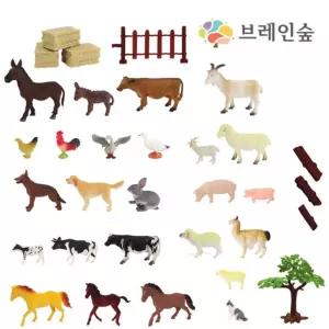 아동교육용 유아교구 사파리 동물모형세트 미니어처 생일선물 애니멀토이 피규어 완구