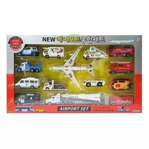 NEW 에어포트 종합 세트경찰차 소방 비행기 항공 장난감자동 장난감 놀이 어린이