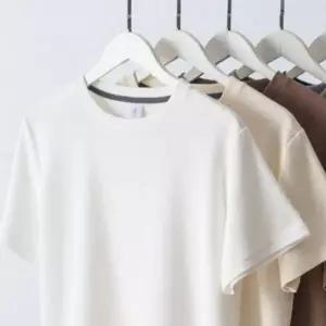 남성 와플 반팔 티셔츠 무지 라운드넥 쿨 여름 반팔티 카라 남자 쿨 반팔 옷 오버핏 쫄티 니트 면티