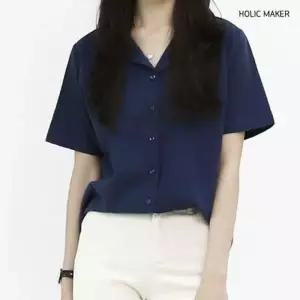 반팔티 홀릭메이커 반팔 여름 셔츠 반소매 카 반팔 여름티셔츠 여자셔츠 티