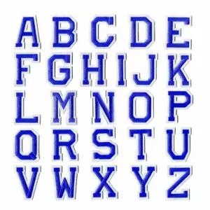 ( )열접착 자수와펜 블루 옷에붙이는스티커 열접착와펜 대형와펜