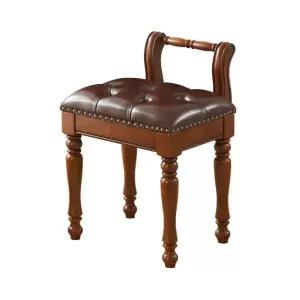 유럽식 원목 메이크업 스툴 소품샵 사각 보조 의자