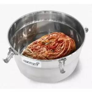 스텐김치통 은플 스텐 김치통 스텐밀페용기 원형 스텐반찬통 밀폐