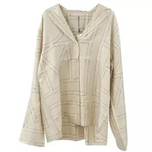 토템 모노그램 실크 PJ탑 블라우스 아이보리 213 755 707 926