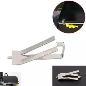 Ender3 용 메가 4 개/묶음 유리판 클램프 클립 스프링 강철 도구 클램핑 3D 프린터 빌드 플랫폼 가열 베드