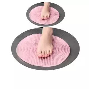 숙박업소 욕실에 깔아두는 발 씻어주는 브러쉬 X 2개판 지압판 맛사지 마사지 논슬립매트 풋매트 미끄럼방