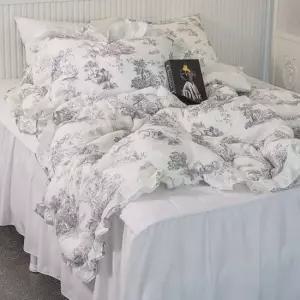 사계절 침대 침실 프릴 차렵이불 베게 세트 Q 극세사