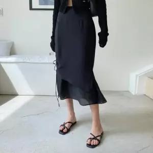 [다잇템] 여자 옆면 에이라인 잔주름 백밴딩 캉캉스커트