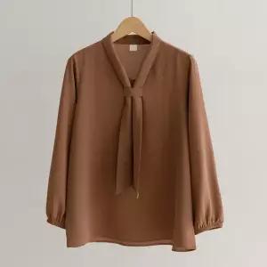 [66-120] 키델 클래식 타이 밴딩 블라우스