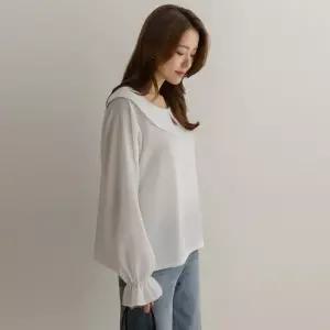 [66-110] 던보 카라 레글런 프릴 블라우스