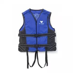 돌핀 구명조끼(M) (스카이+블랙)유소년수영 중등생 다용도 물놀이 부력 구명쪼끼 청소년 초등생