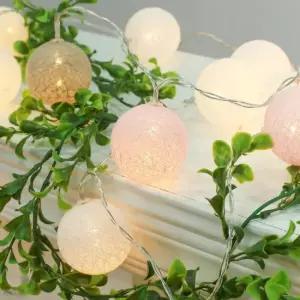 은하수) 20구 LED 코튼볼 파스텔전구 인테리어무드등 크리스마스 트리전구 트리조명