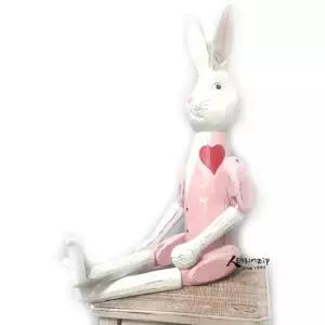 대형 토끼관절인형 인테리어소품 목각인형 미니어쳐 생일선물 크리스마스선물