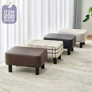 가죽 패브릭 원목 풋레스트 미니의자 풋레스트 미니의자 발올리는의자 발받침대