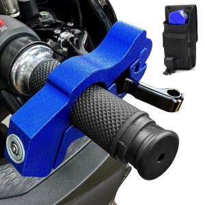 블루 헤비 듀티 모터사이클 브레이크 잠금 - 더트 바이크, 모페드, 스쿠터, ATV 액세서리용 방지 핸들바 장치