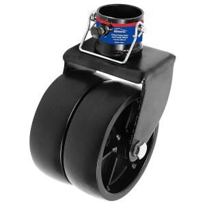 6인치 보트 트레일러 잭 휠 대형 2000LBS 교체 캐스터 휠(축 볼트 및 너트 포함) (1개 또는 2개 장착)