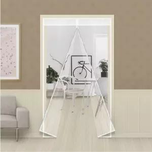 방풍비닐 현관용 120x210cm 지퍼형 투명 방한 커튼 현관문 바람막이