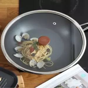 프라이팬 뚜껑 2size 쿡웨어 쿠킹툴 쿠킹 키친업소 용품 도구 건강 킹툴 요리 조리 인테리어 홈꾸미기 데코