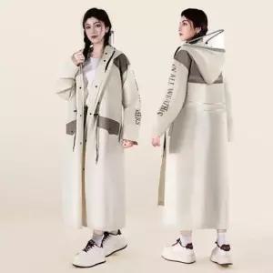오버핏 롱 레인코트 예쁜 비옷 코트형 전신 패션 우비