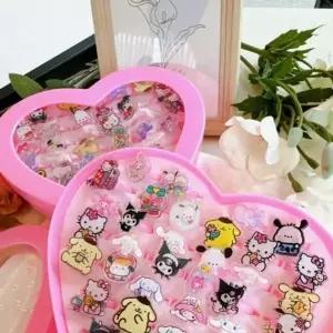 [하프클럽/]산리오 반지세트 어린이 주얼리 소꿉놀이 예쁜