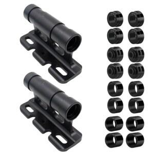 하우스온 2 PCS 자전거 포크 홀더 퀵 릴리즈 자동차 루프 랙 블랙 알루미늄