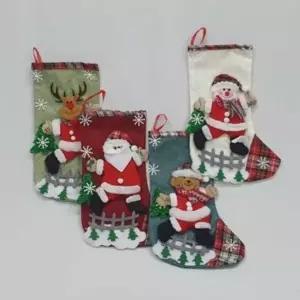 ( )산타 양말주머니 크리스마스케익장식 크리스마스문장식 크리스마스선물포장