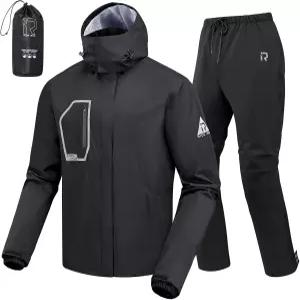 라이데언 레인 수트 남성용 오토바이 기어 15000mm 정격 반사형 탈부착 후드