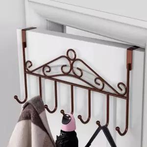7구 방문 걸이형 수납 행거7구 옷이 도어훅 소품 인테리어훅 고정 7구이 걸이 7구후크