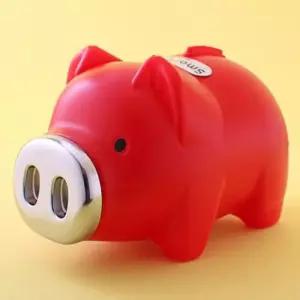 [문구/오피스] 복돼지저금통 레드 스마트 돼지저금통 왕대