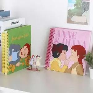 [문구/오피스] 노트 빨강머리앤 스프링 스크랩 스프링연습장 1P 스프링노트 연습장 컬러