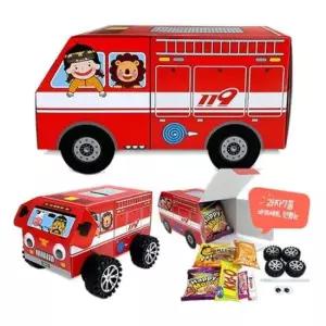 [문구/오피스] 바퀴포함 2EA 간식선물세트-소방차저금통 만들기대장