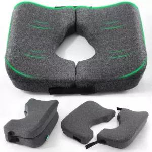 엉덩이를 위한 메디사나 메모리 폼 침대 쿠션 접이식 디자인의 인체공학적 욕창 압력 베개 좌골 및 꼬리뼈 콕시엑스 치질 를 T자형 개방 시트