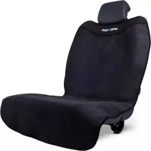 HAPPEGEAR 해피시트 방수 카시트 커버 및 보호기 유니버설 핏 타월 미끄럼 방지 백킹 간편한 설치 보관 세탁기 세탁 가능 앞뒤에 맞는 검은색 Pink