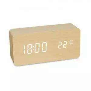 음성컨트롤 LED탁상시계 루미너스 라이트베이지