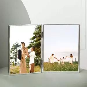 사진 액자 심플 메탈 탁상 폴딩 고급 2단