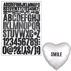 레터링풍선스티커(영문/고딕체)