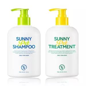TS 써니 애견샴푸 500g + 트리트먼트 500g 강아지컨디셔너 반려견목욕용품 모질관리