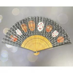 하회탈 각시탈 전통문양 접이식 선물용 부채 3Colors