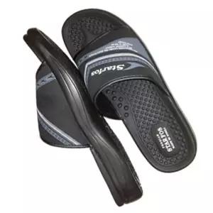 남성 빅사이즈 쿠션감 지압 슬리퍼 블랙 1P 사무실