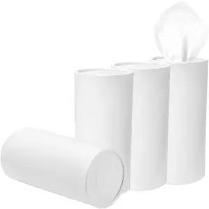 SHMZK 4PCS 자동차 티슈 홀더 컵 여행 튜브 박스 용기 얼굴 벌크 대부분의 차량을 위한 편리한 리필 가능 실린더 장식 (흰색) Marble Pink